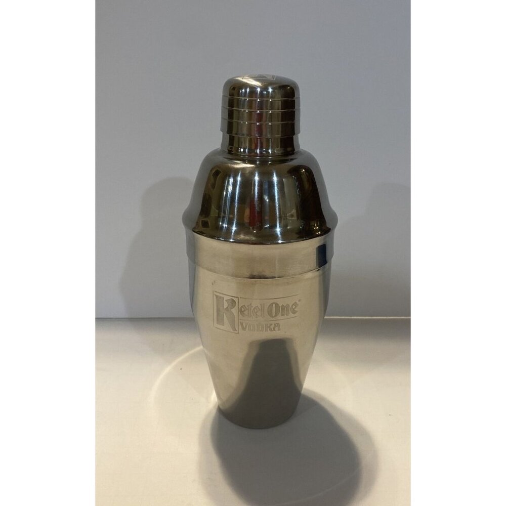 Ketel One Vodka Stainless 7 in Small Cocktail Mixer Shaker 8 OZ Preowned Barware